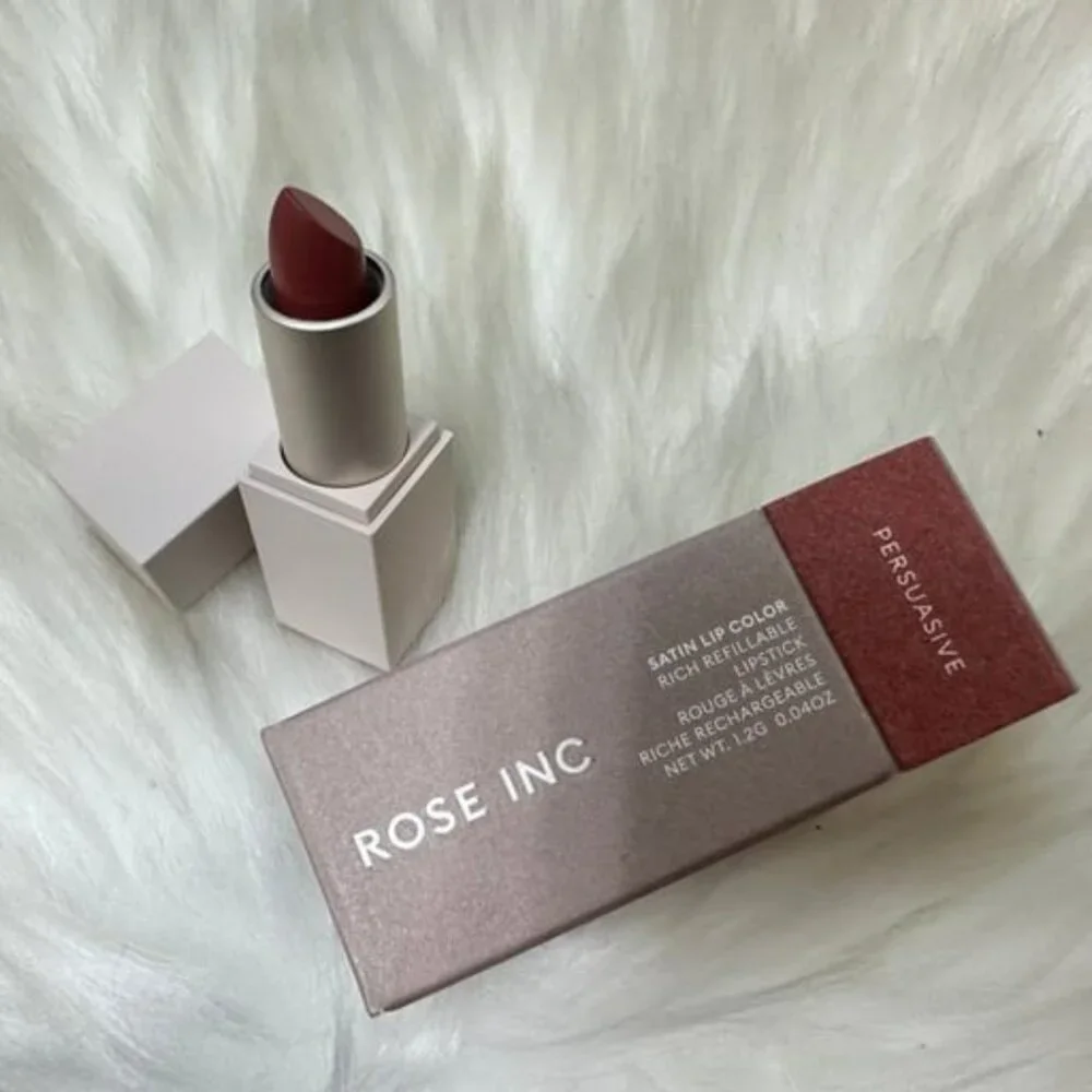 Rose Inc. Satin Lip Color Persuasive Lipstick 🆕mini size (warm rose) NEW